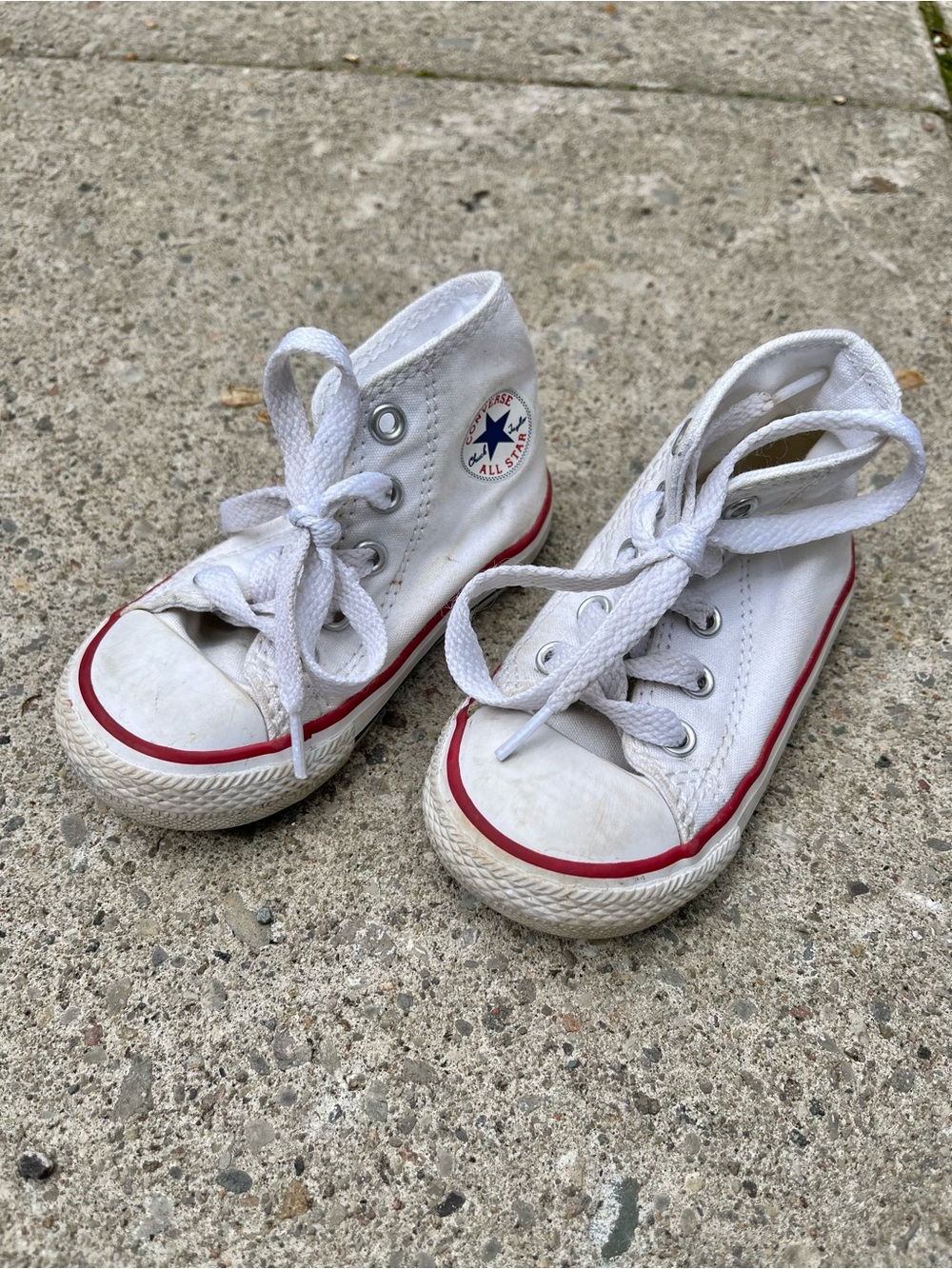 Converse Toddler White High-Top Sneakers Size 5